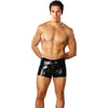 Male Power Pouch Short - The Sensual and Seductive Men's Faux Leather Wet Look Underwear for Intimate Pleasures in Red, Silver, or Black