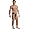 Male Power Bong Clip Thong - Sensual Spandex Underwear for Men - Model MP-BC-001 - Enhances Intimate Pleasure - Black