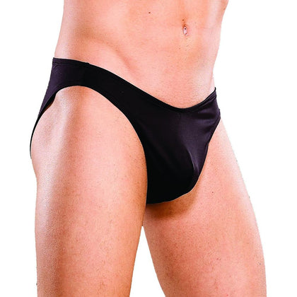 Male Power String Bikini - Men's Edgy Spandex Underwear for Sensual Comfort and Support (Model: MP-SB001) - Black - Adult Naughty Store