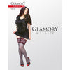 Glamory Plus Deluxe 20 Hold Ups - Transparent Shiny Smooth Lace Top Hold-Up Stockings for Women - Model GPD20 - Black