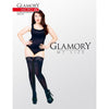 Glamory Plus Micro 60 Hold Ups - Opaque Silky Matt Smooth-Warm Wear Lace Top Sandalette Heel Hold-Up Stockings - Women's Lingerie - Black