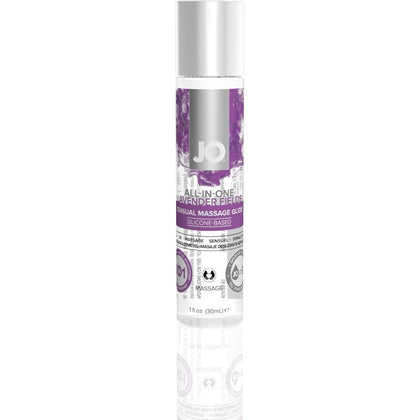 JO Massage Glide 1 Oz / 30 ml Lavender (T)

Introducing the Sensual JO Massage Glide Lavender - The Ultimate Silicone-Based Massage Oil for Unforgettable Pleasure and Intimacy
