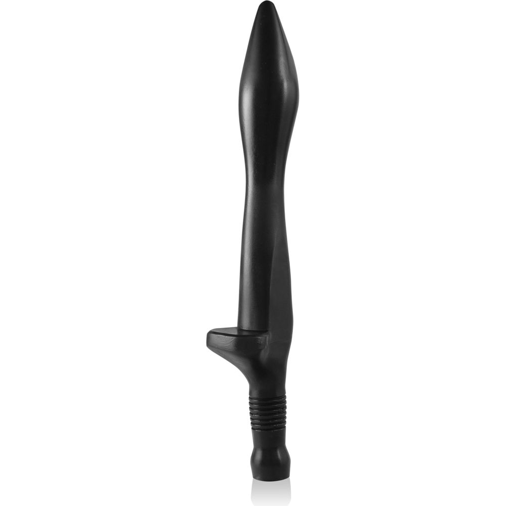 Goose Small w/ Handle Black - Premium Grade Velvety Smooth Phthalate-Free Anal Plug for Men and Women