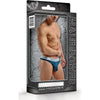 Male Power Panel Thong - Sensational Men's Erotic Underwear for Intimate Pleasure - Model MP-PT123 - Vibrant Red Color