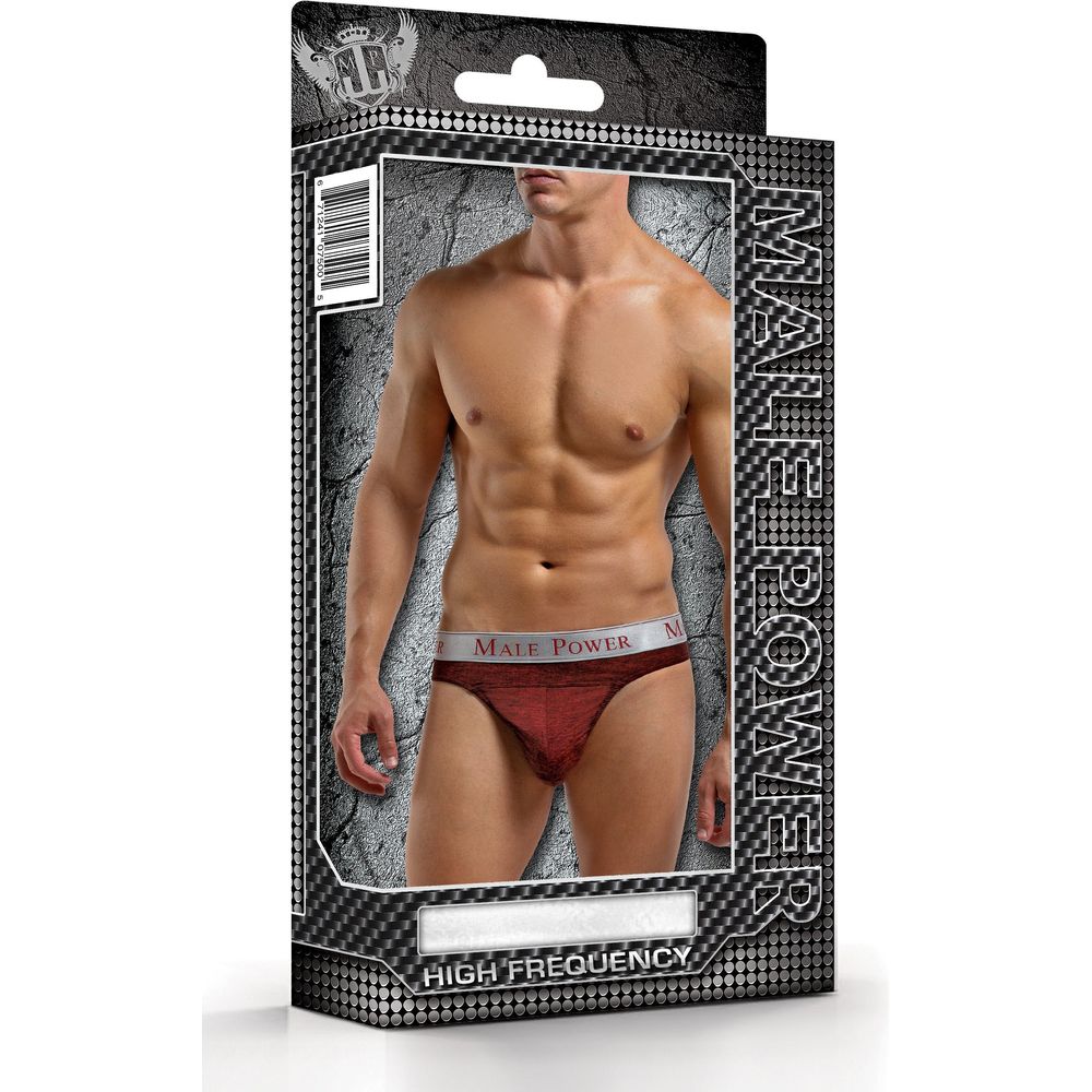Male Power Panel Thong - Sensuous and Supportive Men's Erotic Underwear for Exquisite Pleasure - Black