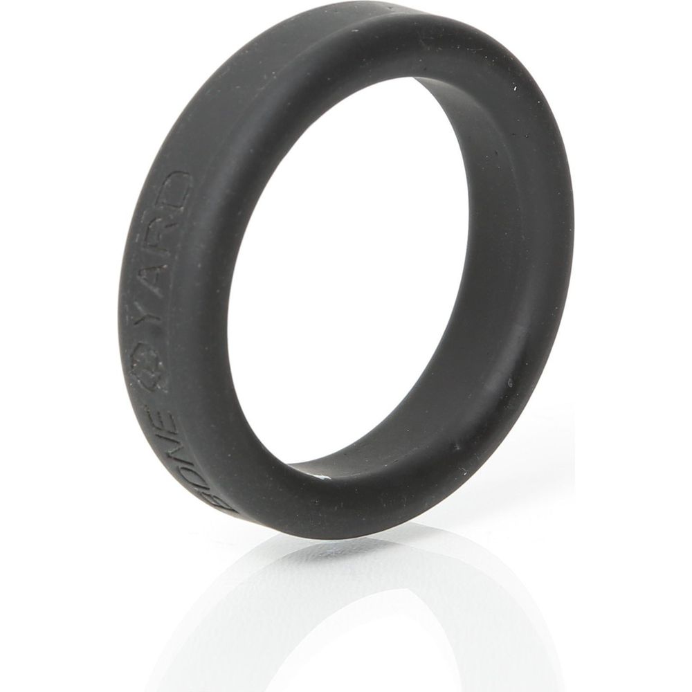 Boneyard Silicone Ring 40mm - Premium Men's Stretchable Black Cock Ring for Enhanced Pleasure