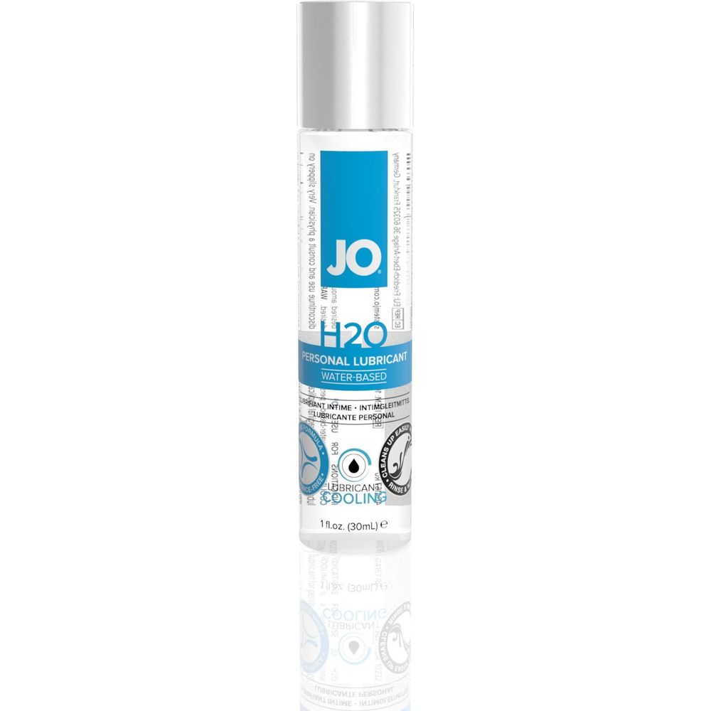 JO H2O COOL Cooling Lubricant - Stimulating Tingle, Non-Sticky, Water-Based - 1 Oz / 30 ml