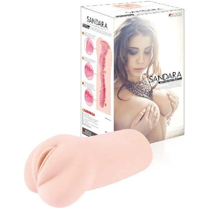 Introducing the LuxeTouch Sensual Pleasure Masturbator Sandara X-2000 for Him - Deluxe Double Layer Experience in Flesh