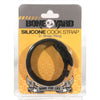 Boneyard Silicone Cock Strap - 3 Snap Ring - Black: The Ultimate Male Pleasure Enhancer
