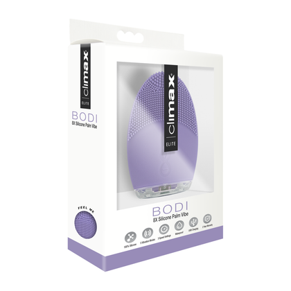 Climax Elite Bodi 15X Silicone Palm Vibe - Lilac: Powerful Handheld Vibrator for Intense Pleasure - Adult Naughty Store