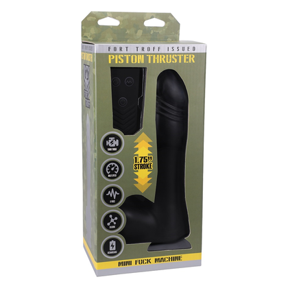 Fort Troff Piston Thruster - The Ultimate Pleasure Machine for Intense Back-and-Forth Stimulation, Model PT-200, Designed for All Genders, Delivers Mind-Blowing Pleasure to Your Deepest Desires, Jet Black
