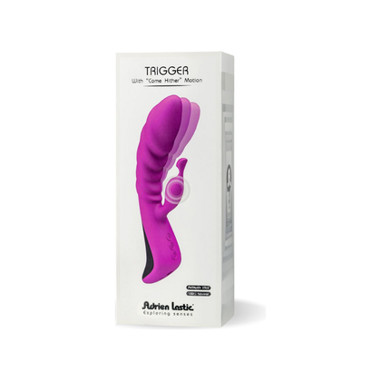 Adrien Lastic Trigger Margenta Dual-Stimulation Vibrator - Model T-700 - For Intense Pleasure - Deep Purple - Adult Naughty Store