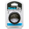 Perfect Fit Xact-Fit Silicone Rings Large 3 Ring Kit - Male Cock Rings for Enhanced Pleasure - Model #17, #18, #19 - Black