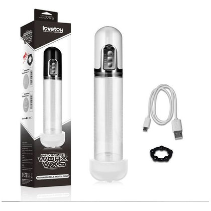 Maximizer Worx VX5 Rechargeable Penis Pump - White, Male Enhancement Device for Intense Pleasure