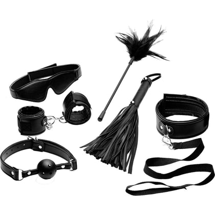 Introducing the SensaTions TM-8BBS-001 Beginner Bondage Set: The Ultimate Pleasure Package for Couples - Unleash Your Desires and Explore Boundaries of Passion - Black