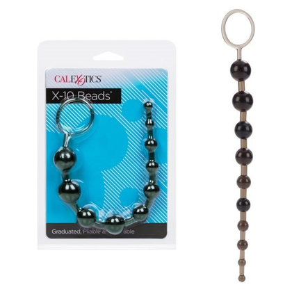 Introducing the Sensual Pleasure X-10 Black Anal Beads - The Ultimate Delight for Intimate Exploration and Mind-Blowing Ecstasy
