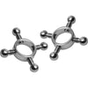 Ravishing Pleasure Stainless Steel Nipple Press Set - Model NP-5000 - Unisex - Nipple Stimulation - Silver