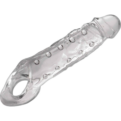 Clearly Ample Penis Enhancer Sheath - Realistic Pleasure Sleeve for Men - Model X1 - Enhance Your Size and Pleasure - Transparent - Adult Naughty Store