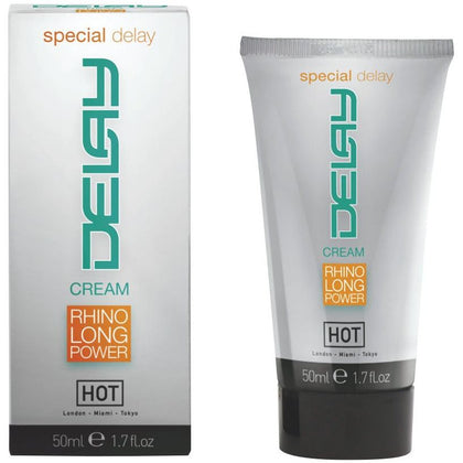 Hot Delay Cream 50ml - Intense Pleasure Enhancer for Men - Long-Lasting Formula to Delay Ejaculation - Enhance Your Intimate Moments - Cooling Menthol and Eucalyptus Scent - Non-Greasy and Fast-Acting - Aqua Blue