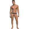 Male Power Pride Fest Jock - Rainbow Herringbone Print Men's Erotic Underwear