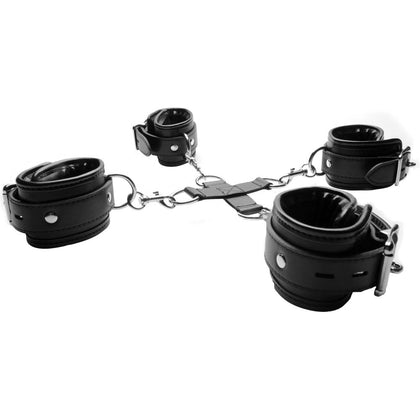 Introducing the Deluxe PleasureBound Hogtie Restraint System - Ultimate Submission Experience for Couples - Model PB-2000 - Unisex - Full Body Restraint - Black