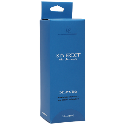 Doc Johnson Sta-Erect Delay Spray - Men's Penis Enhancer for Prolonged Pleasure - Empower Your Nights - Clear