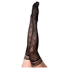 Kix'ies Anna Size B Sheer Diamond Thigh-Highs for Women - Sensual Lingerie Stockings in Black