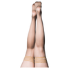 Kix'ies Vanessa Size A Sheer Nude Thigh-Highs with Cuban Heel - Classy and Irresistible Lingerie Accessory for Brides and Formal Wear - Adult Naughty Store