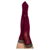 Kix'ies Cabernet Opaque Thigh-High Tights - Size A, Stay-Up Grip, Fall/Winter Fashion Accessory - Adult Naughty Store