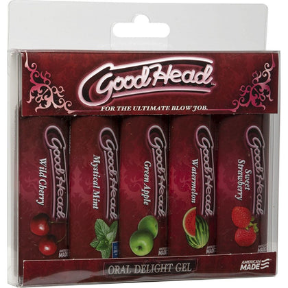 Doc Johnson GoodHead Edible Blow Job Enhancer Gel - Multi 5-Pack