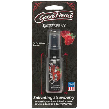 Doc Johnson GoodHead Tingle Spray - Salivating Strawberry Flavoured, 29ml - Pleasurable Tingling Sensation for Enhanced Oral Pleasure