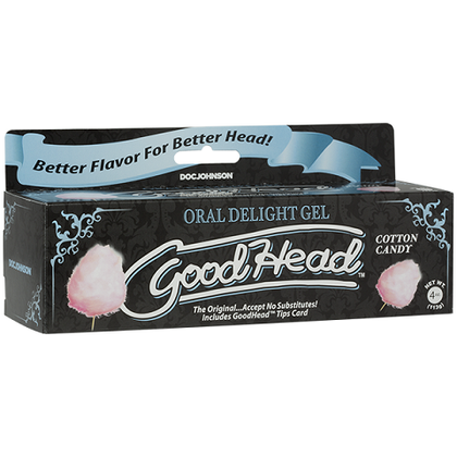 GoodHead™ - Cotton Candy Flavored Oral Delight Gel - 4 oz Tube for Enhanced Oral Pleasure