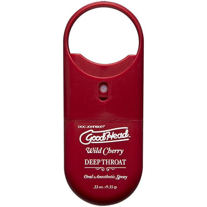 GoodHead To-Go Deep Throat Spray - Wild Cherry Flavor - Enhance Oral Pleasure and Minimize Discomfort - 9ml