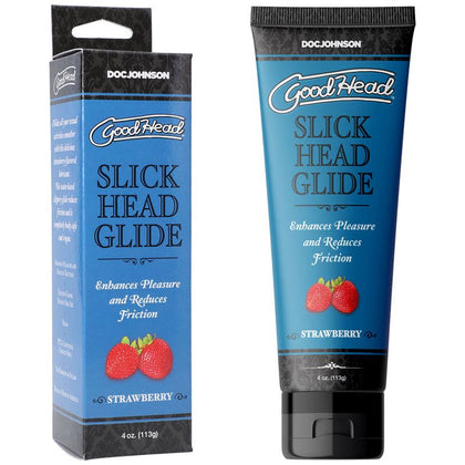 GoodHead Slick Head Glide - Strawberry: The Ultimate Strawberry Flavored Water-Based Glide for Enhanced Pleasure and Friction Reduction - Vegan, Cruelty-Free, and Body-Safe