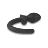 BRUTUS PTP-500 Hyper Soft Silicone Puppy Tail Plug - Unisex Sensual Pleasure Toy - Ebony Black