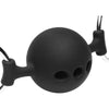 Hinder Breathable Silicone Ball Gag With Nipple Clamps - The Ultimate BDSM Pleasure Experience for All Genders - Model HB-001 - Black