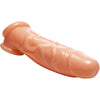 Realistic Flesh Penis Enhancer and Ball Stretcher - RFX-2000 Male Genital Pleasure Enhancer - Beige - Adult Naughty Store