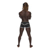 Male Power Sport Mesh Mini Short Black - Breathable Athletic Mesh Mini Short for Men, Model MP-001, Black Color