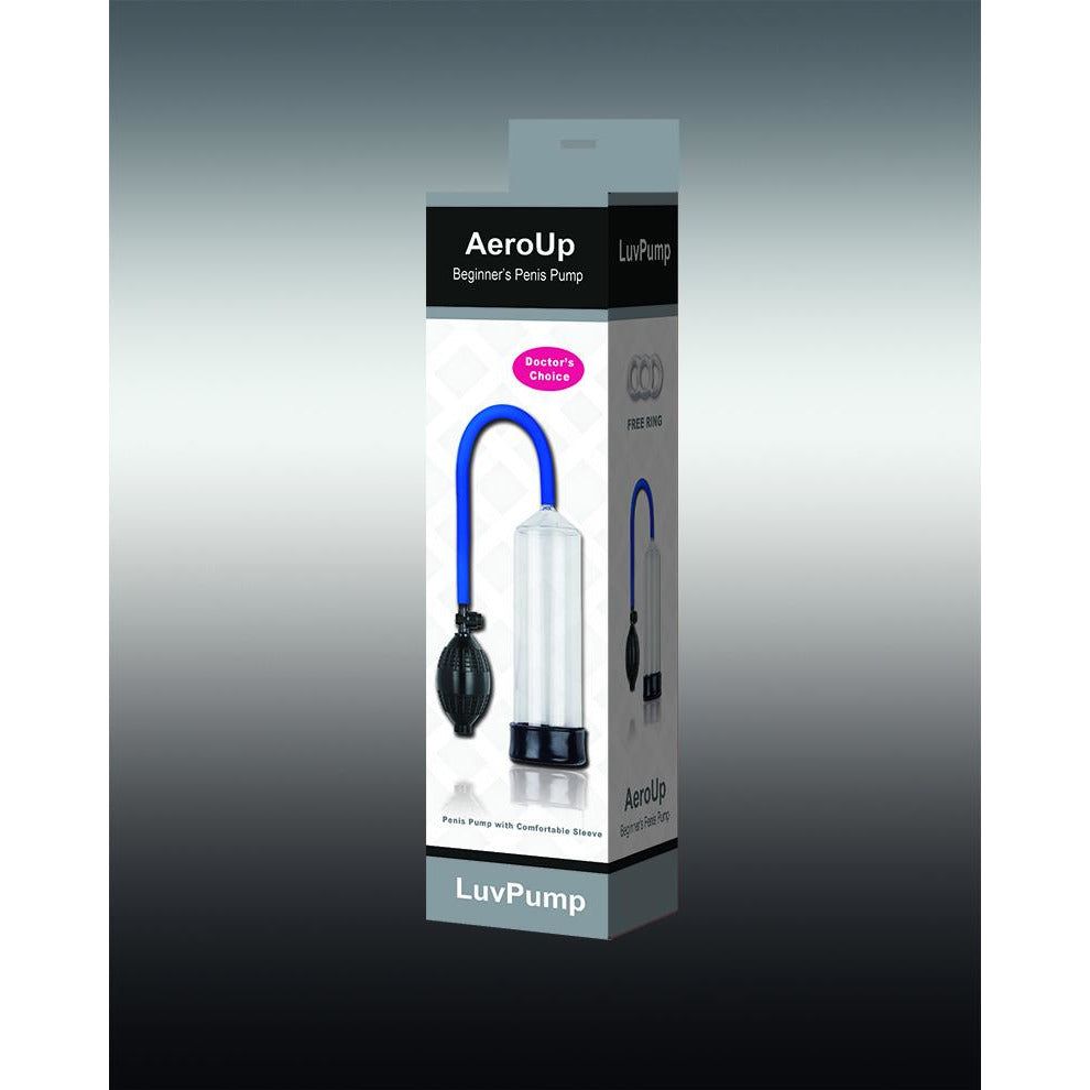 AeroUp Clear Hand Held Penis Pump - Enhance Pleasure with Precision and Style