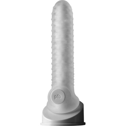 Perfect Fit Fat Boy Checker Plate Sheath 7.5in - Sensually Stimulating Textured Penis Sleeve for Mind-Blowing Pleasure - Male Stroker - Model: FB-CP-7.5 - Unisex - Intense Pleasure - Black - Adult Naughty Store