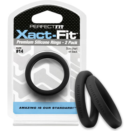 Xact-Fit #14 1.4in 2-Pack Premium Silicone Cock Ring Set for Men - Enhance Pleasure and Performance - Black

Introducing the Xact-Fit #14 1.4in 2-Pack Premium Silicone Cock Ring Set for Men - Ignite Your Passion and Elevate Your Performance