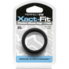 Introducing the Xact-Fit #15 1.5in 2-Pack - Premium Silicone Cock Ring Set for Men - Enhance Pleasure and Performance - Black