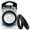 Introducing the SensaPleasure Xact-Fit #23 2.3in 2-Pack: Premium Silicone Cock Rings for Men - Enhance Pleasure and Performance in Style!