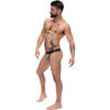 Male Power Viper Micro G-String - Reptilian Snakeskin Print Men's Erotic Underwear - Model VP-2001 - Enhances Sensual Pleasure - Natural Shades with a Hint of Sparkle