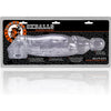 OXBALLS Butch Blue-Collar Cocksheath with Attached COCKSLING-2 for Men - Enhance Girth and Pleasure - Veiny Beefy Bubba Cock - Clear - Adult Naughty Store