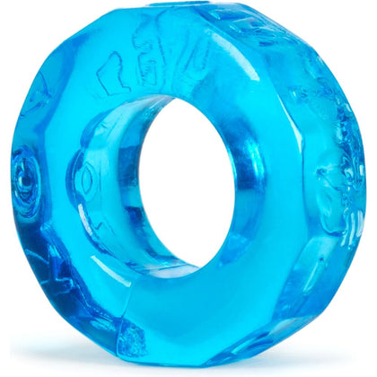 OXBALLS Sprocket Cockring Ice Blue - Premium Silicone Cock Ring for Enhanced Pleasure