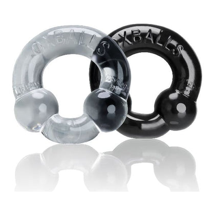 OXBALLS Ultraballs 2 Pack Cockring - Model ULTRABALLS - For Men - Enhance Pleasure - Black and Clear

Introducing the OXBALLS Ultraballs 2 Pack Cockring - Model ULTRABALLS - the Ultimate Enhancer for Male Pleasure in Black and Clear