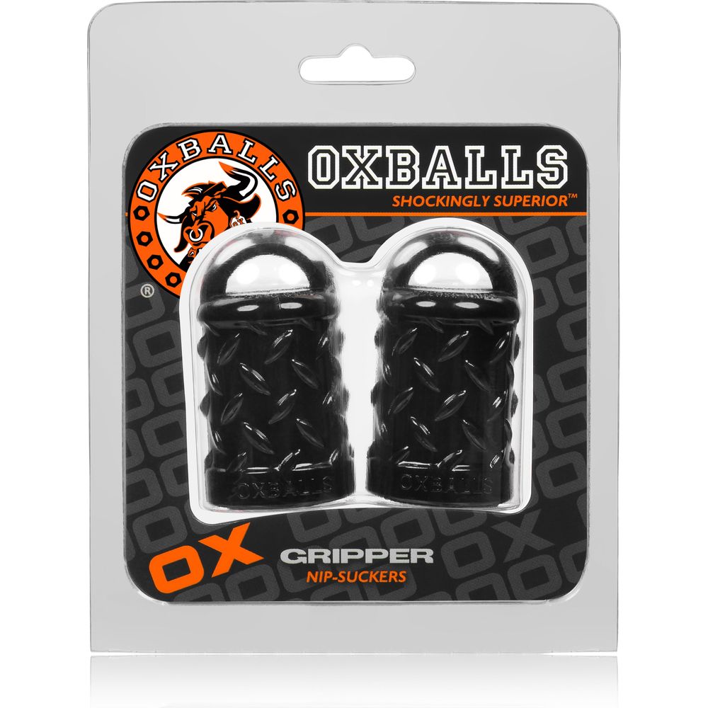 OXBALLS Gripper Nipple Puller - Ultimate Nipple Stimulation Toy for Men - Model X4 - Intense Pleasure for Sensitive Areas - Black