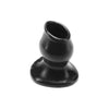 Introducing the Sensual Pleasure OXBALLS PIG-HOLE 1 Hollow Plug - Model Small Black: The Ultimate Delight for Intimate Pleasure - Adult Naughty Store