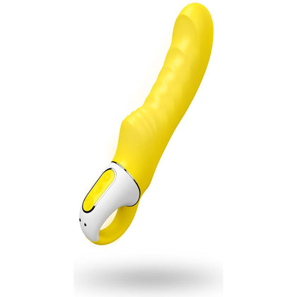 Satisfyer Vibes Yummy Sunshine - Sensationally Ribbed G-Spot Vibrator (Model VY-123) for Intense Pleasure - Sunny Yellow